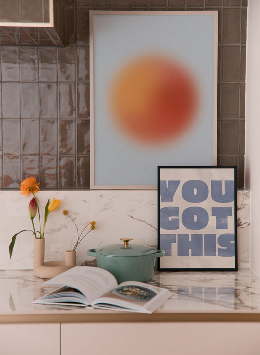 Bubbly in Blue, Poster